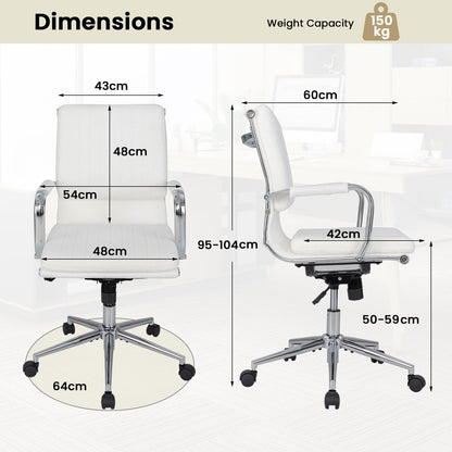 Ergonomic Computer Desk Chair with Rocking Backrest