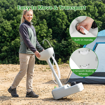 Portable Camping Sink, 17L Water Capacity Hand Wash Basin Stand