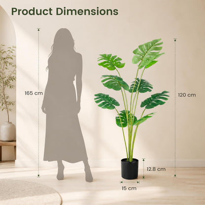 120 cm Artificial Monstera Deliciosa Plant in Pot
