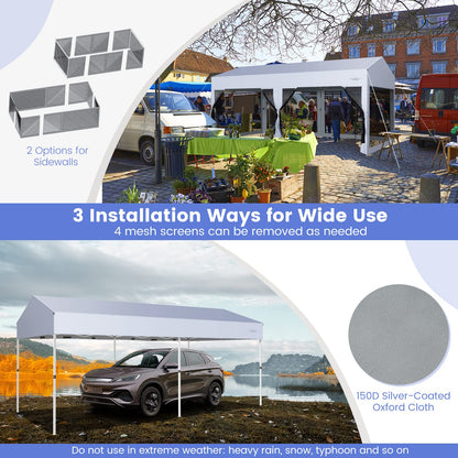 3m x 6m Pop Up Gazebo UV Screen House Party Tent with Removable Sidewalls