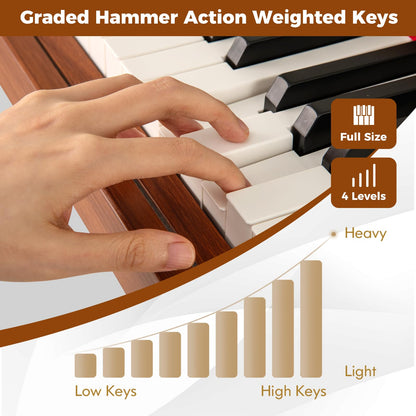 88-Key Graded Hammer Action Weighted Keyboard Full-size Electric Piano