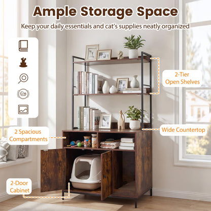 Cat Litter Box Enclosure, Hidden Cats Washroom Furniture