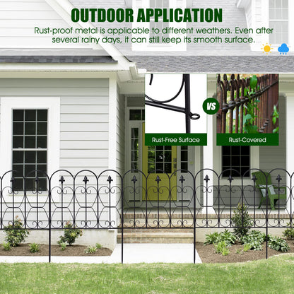 Outdoor Coated Metal Rustproof Landscape Decorative Fencing Panels
