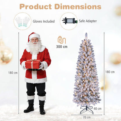 6FT Pre-Lit Christmas Tree with RGB LED Lights