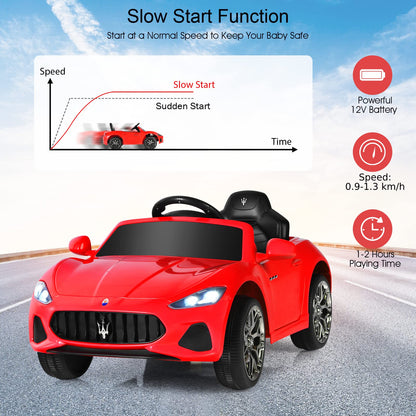 12V Electric Kids Ride On Car for 3+ Years Old Boys Girls