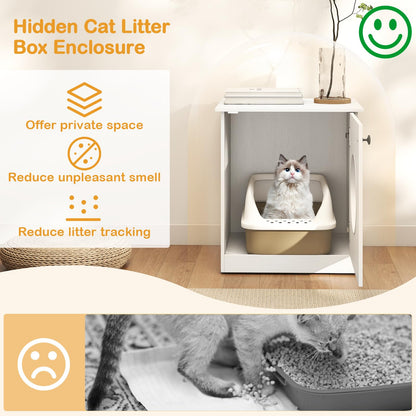Wooden Kitty Hidden Washroom Litter Cabinet with Ventilated Hole