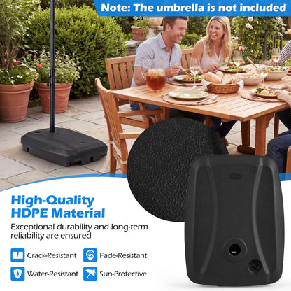 Cantilever Base Weight, Heavy-Duty Mobile Patio Parasol Umbrella Stand