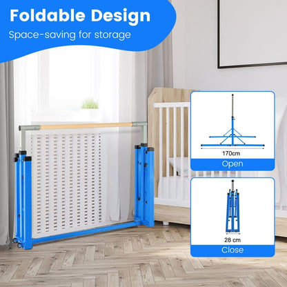 Kids Foldable Gymnastics Bar with 13 Adjustable Height