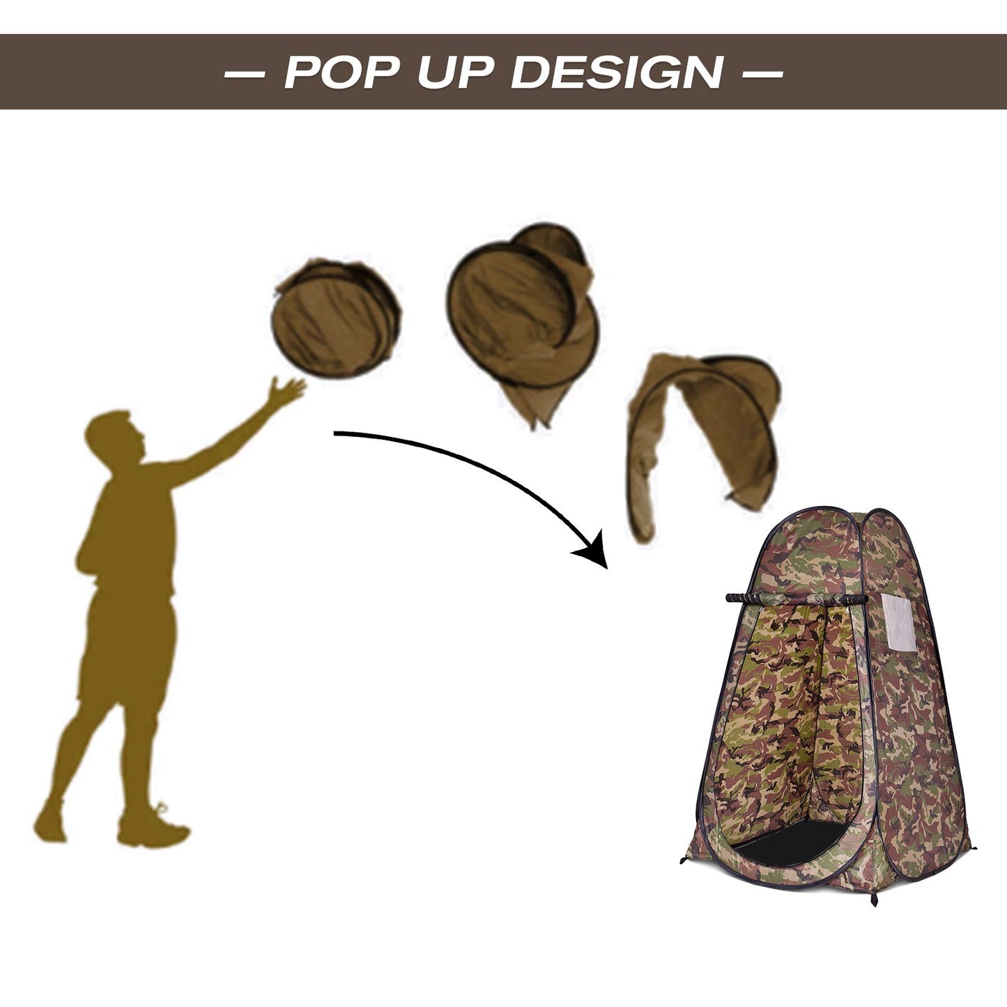 Outdoor Pop up Tent with Mesh Window Storage Bag
