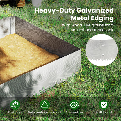 6-Pack 600 cm Galvanized Metal Landscape Edging for Lawn Yard