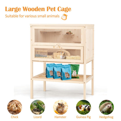 Wooden Hamster Cage