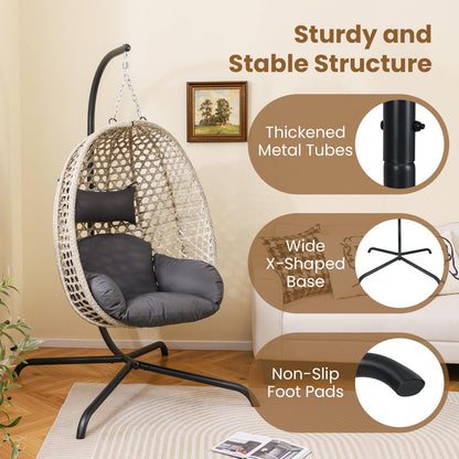 C Frame Hammock Chair Stand for Living Room