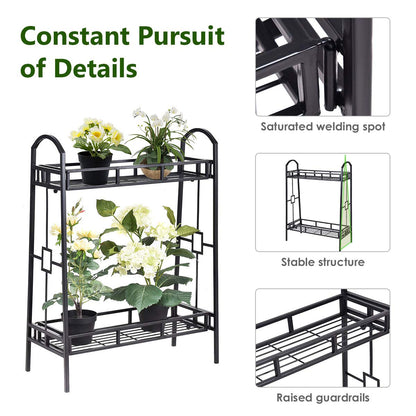 Indoor Outdoor Flower Pots Holder Display Rack