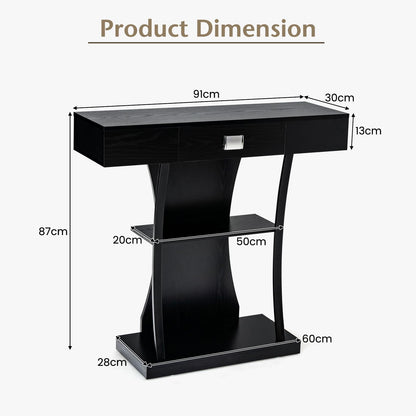 T-Shaped Console Table for Small Space