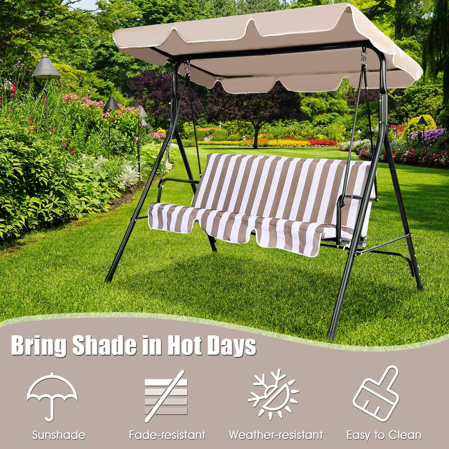 109 x 196cm Replacement Canopy Cover
