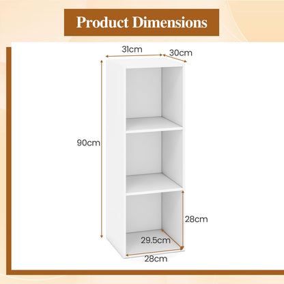 3/4/6/9-cube Bookcase, Space-Saving