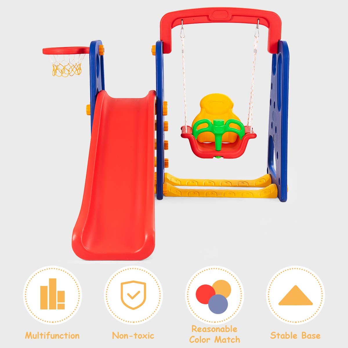 Toddler Swing and Slide Set