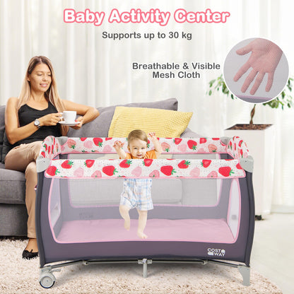 4 in 1 Foldable Travel Cot