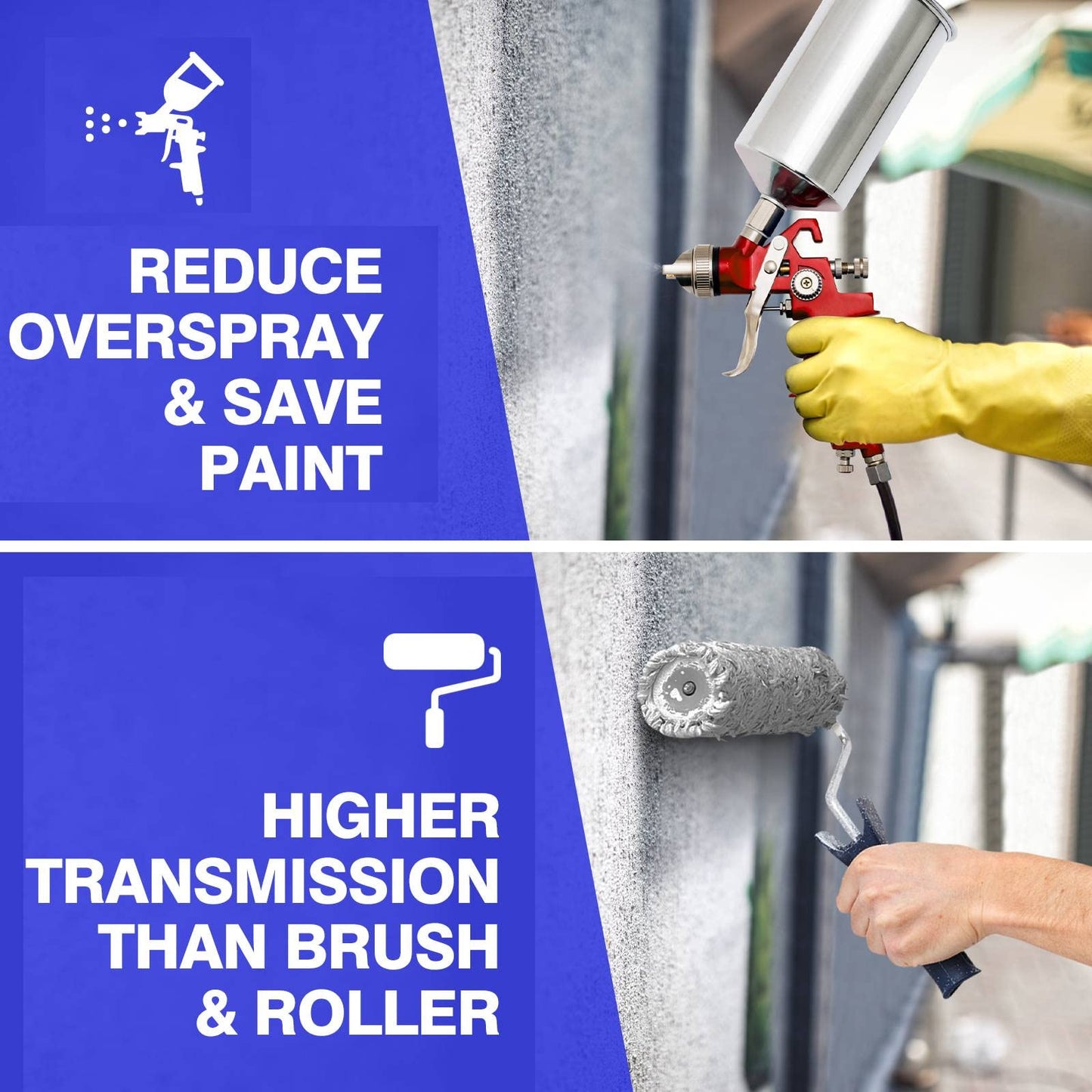 GiantexUK 3PCS HVLP Air Spray Gun Set