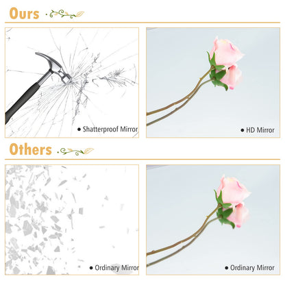 Full Length Over the Door Mirror with Hanging Hooks for Bedroom