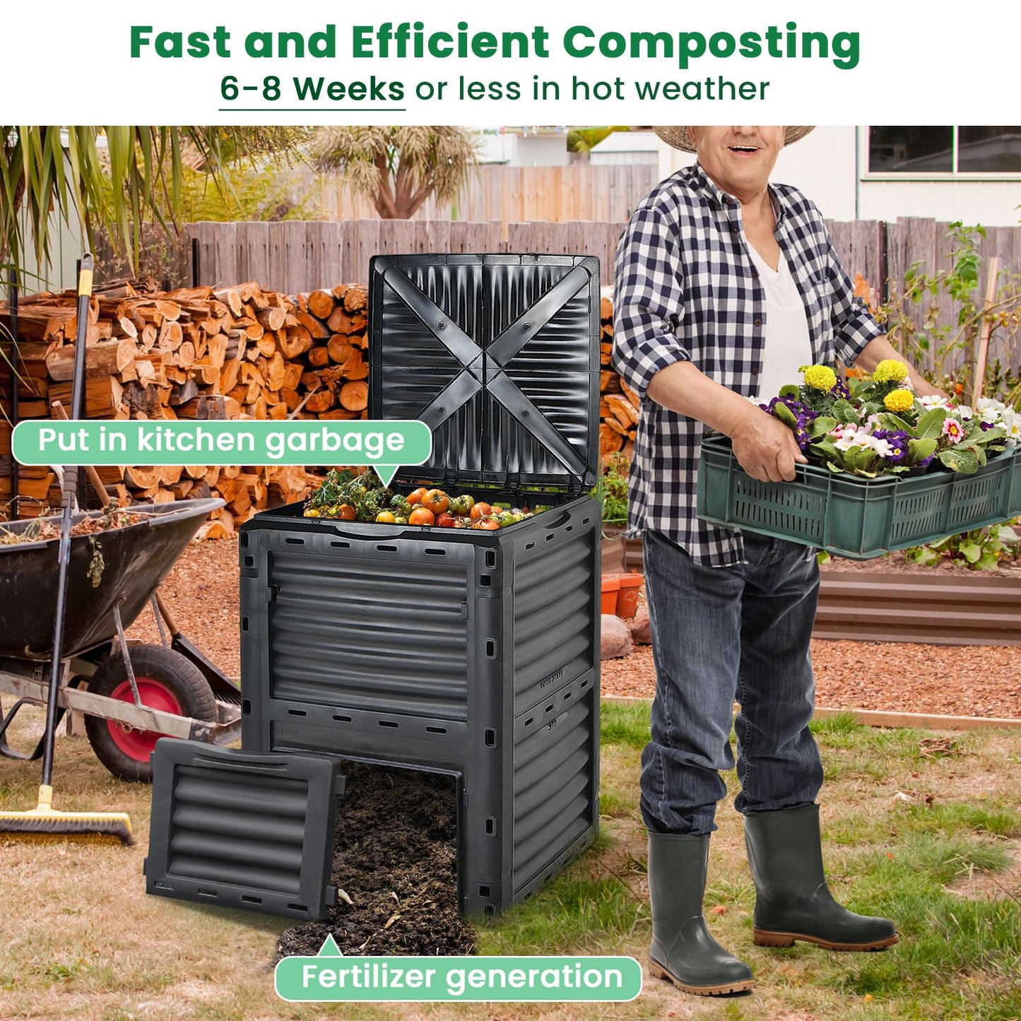 300 Litre Garden Compost Bin