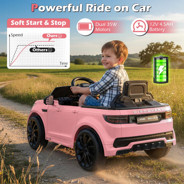 12V Ride on Car with Remote Control and Music Licensed Land Rover