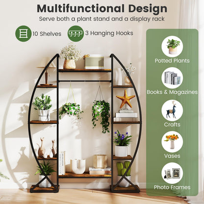 160CM Tall Indoor Plant Stand with Grow Lights