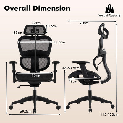 Ergonomic Office Chair, High Back Swivel Mesh Computer Desk Chair
