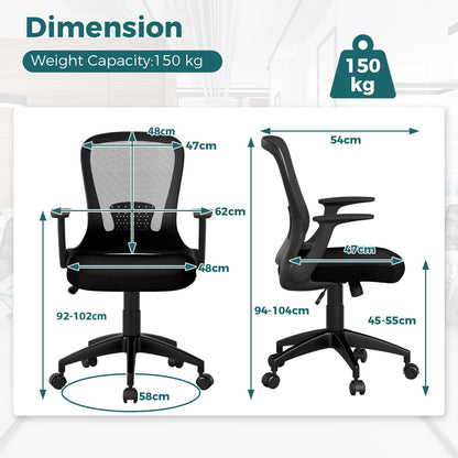 Ergonomic Mesh Office Chair with Adjustable Backrest