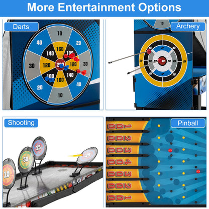 10-in-1 Combo Game Table Set with Storage Bag and Accessories