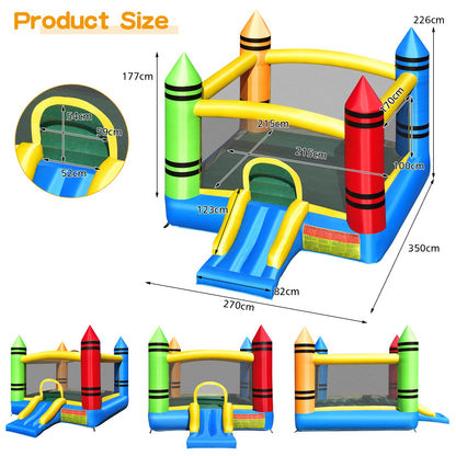 Inflatable Bouncy House, Kids Inflatable Castle with Slide