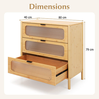 3 Drawer Dresser Mid Century Modern Chest of Drawers