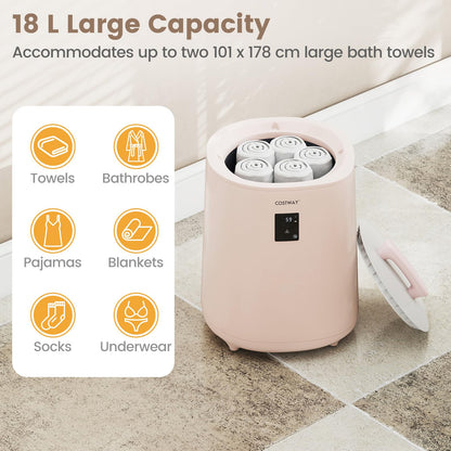 Towel Warmer for Bathroom 18 L Large Portable Hot Towel Bucket