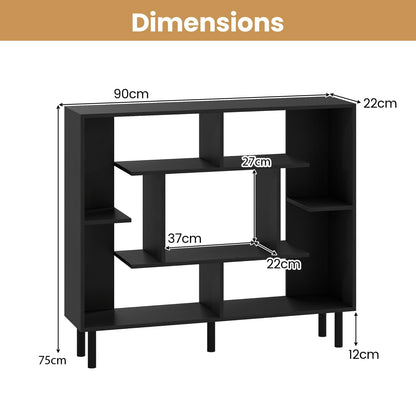 Modern Geometric Bookcase with Anti-tipping Devices