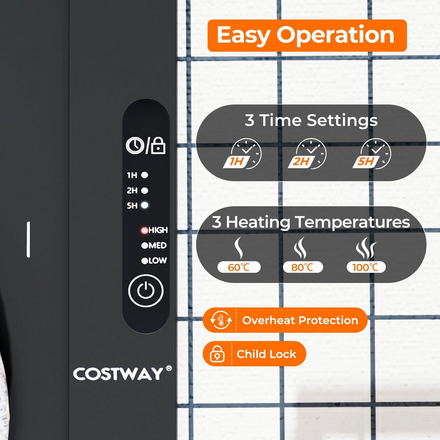 Electric Silicone Food Warming Mat with Fast Full Surface Heating