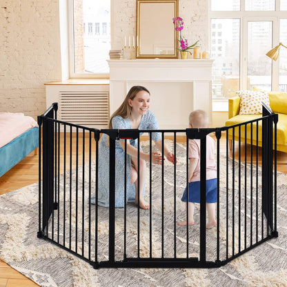 Metal Baby Safety Playpen with Automatically Close Door