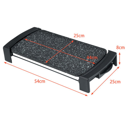 Teppanyaki Grill, 2150W Electric Griddle with 2 Nonstick Cooking Zones