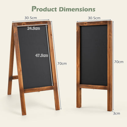 70 ×31 cm Foldable A-Frame Chalk Board Sign