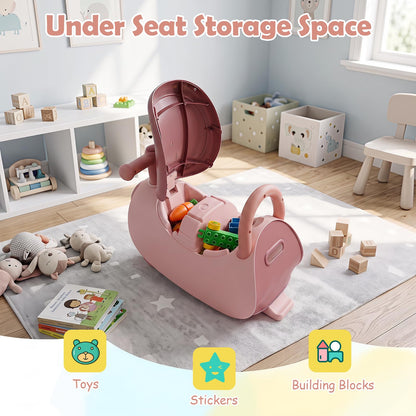 Kids Ride on Car, Toddler Foot-to-Floor Sliding Car with Music
