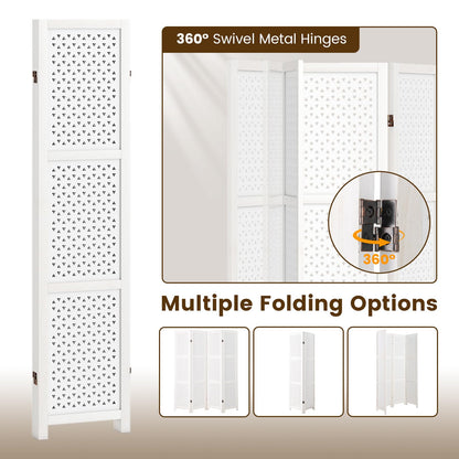 4 Panel Folding Room Divider for Living Room Bedroom Office