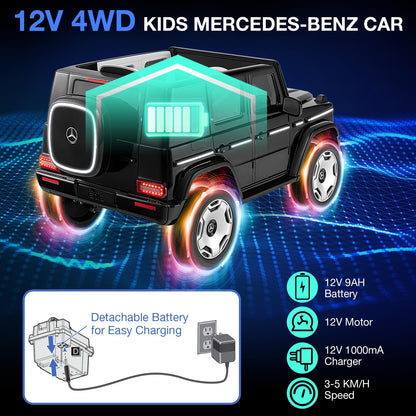 12V Licensed Mercedes-Benz EQG Kids Ride On Car