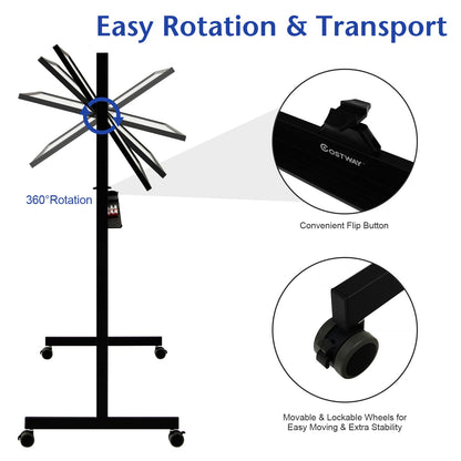 Adjustable Mobile Revolving Board with Magnets