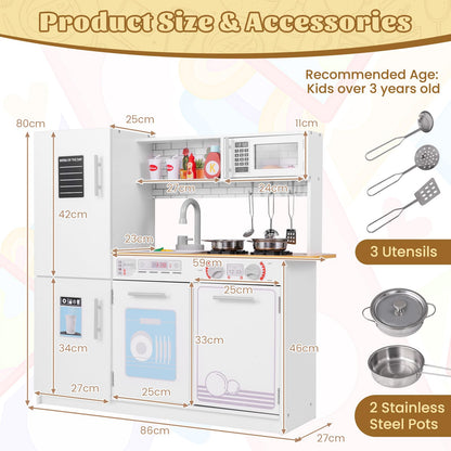 Toddler Pretend Kitchen Toy Set with Stoves and Oven