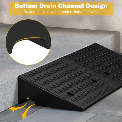 Heavy Duty Curb Ramp Set with 4 Expansion Bolts