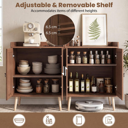 Sideboard Buffet Cabinet with 2 Doors & Adjustable Shelf