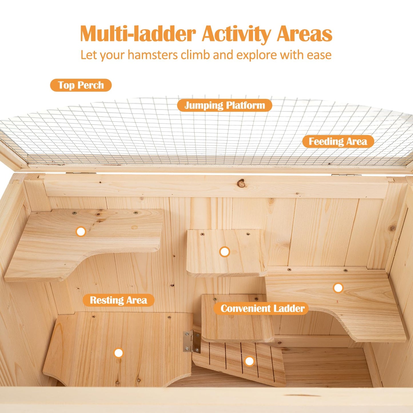Wooden Hamster Cage