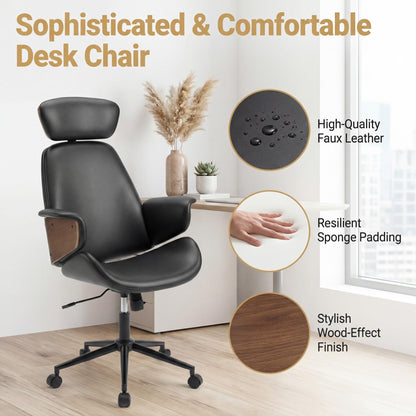 Ergonomic Office Chair, Mid Century Modern Home Desk Chair