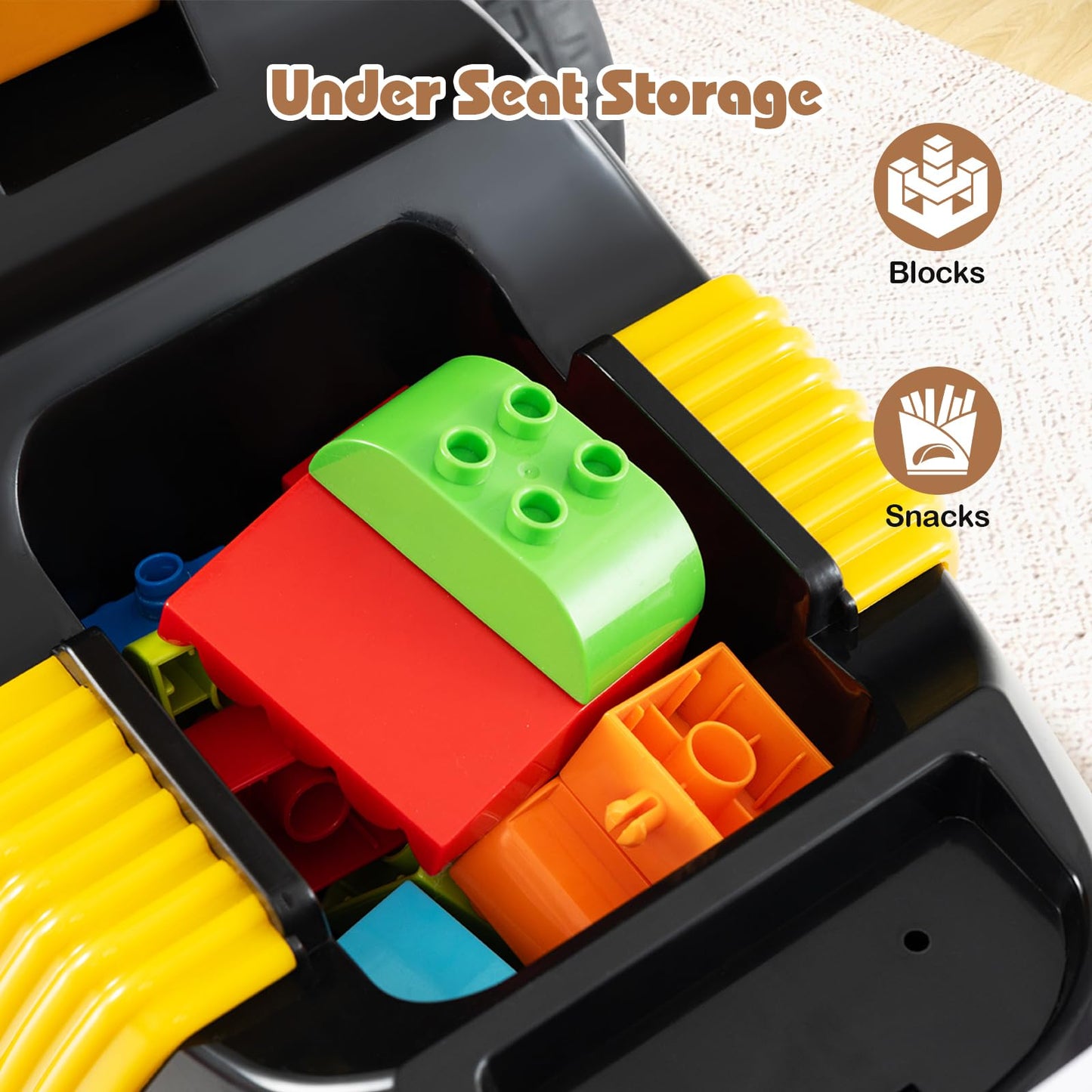 Ride on Push Car with Music, Under-Seat Storage