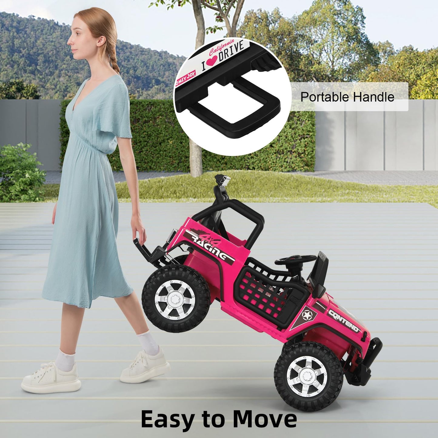2 Seat Kids Ride on Truck with Parent Remote Control