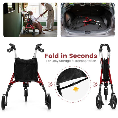 Walker for Seniors Foldable Rollator Walker with Lightweight Aluminum Frame